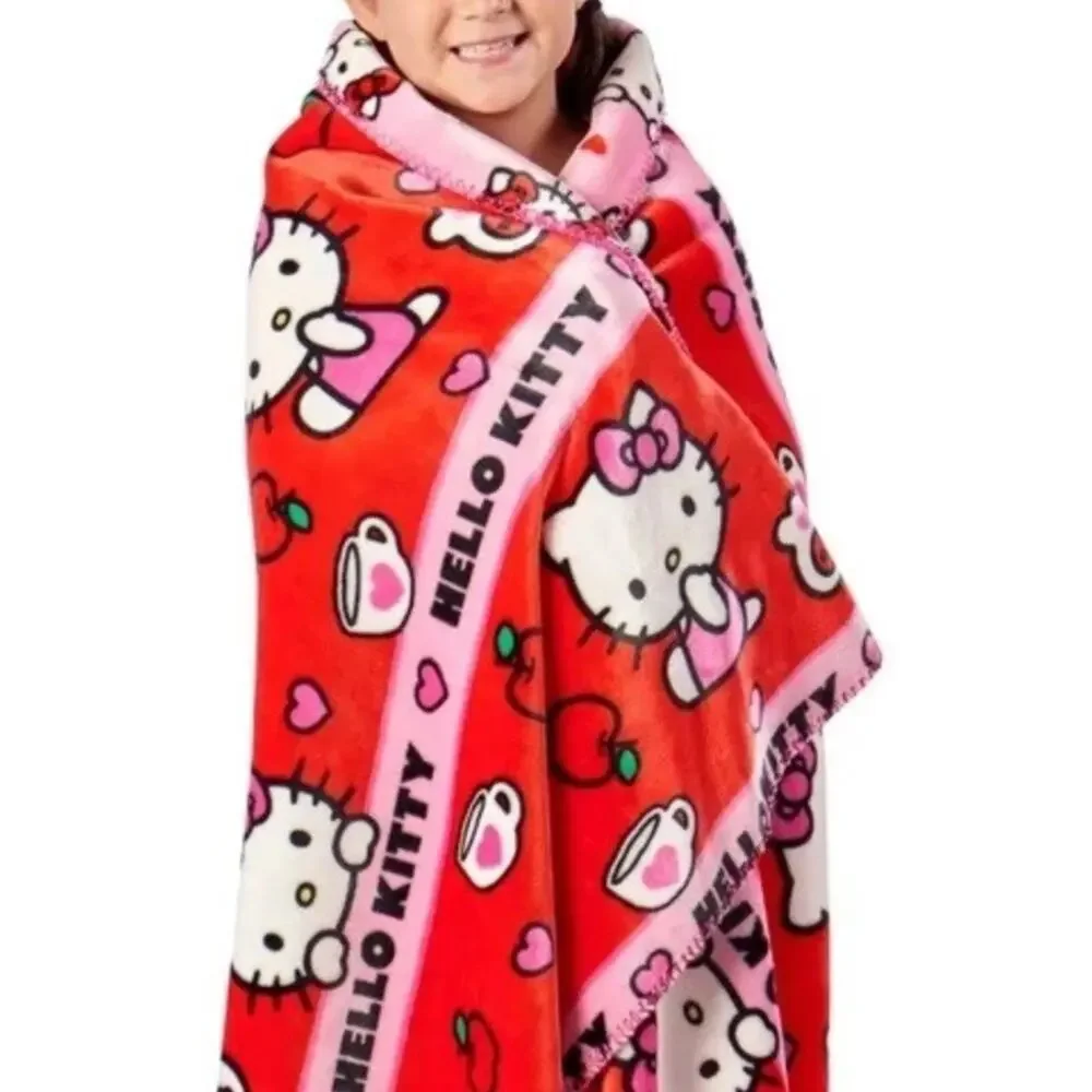 Red Hello Kitty Throw Blanket 60